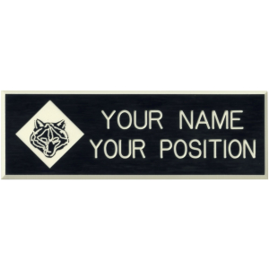 Cub Scout Two-Line Nameplate