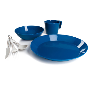 GSI 7-pc Cascadian Blue Tableware set for 1 person