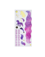 BSA Pinewood Derby Car Peel N' Stick Decal Sticker- Unicorn Galaxy